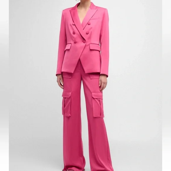 Veronica Beard Miller Dickey Blazer Hibiscus - Picture 2 of 16